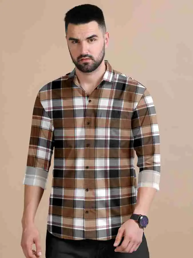 Trendy casual Checks men's Shirts